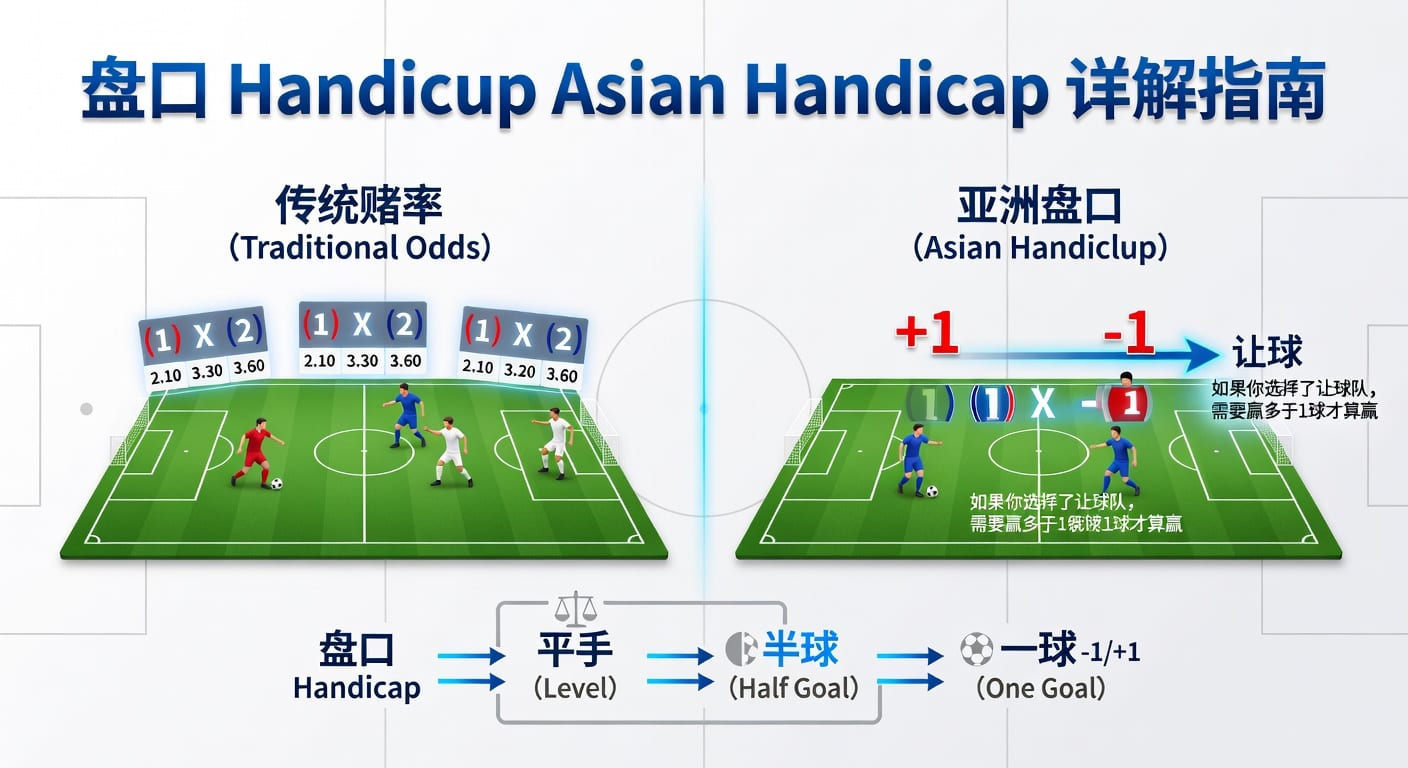 亚洲盘 Asian Handicap 全解析：判断方法与实战思路